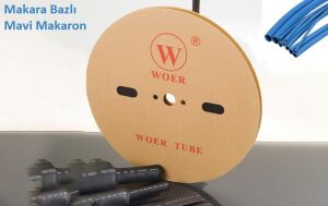 Woer 20 mm Mavi 100 Metre Isıyla Daralan Makaron ( Makara Fiyatıdır)