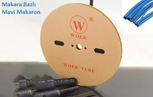 Woer 9,5 mm Mavi 100 Metre Isıyla Daralan Makaron ( Makara Fiyatıdır)