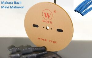 Woer 4,8 mm Mavi 100 Metre Isıyla Daralan Makaron ( Makara Fiyatıdır)