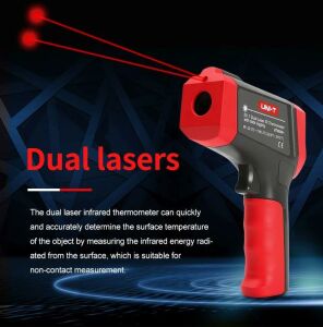 Uni-t Ut 301D+ İnfrared Çift Lazerli Termometre -32° / 600° Unit UT301D
