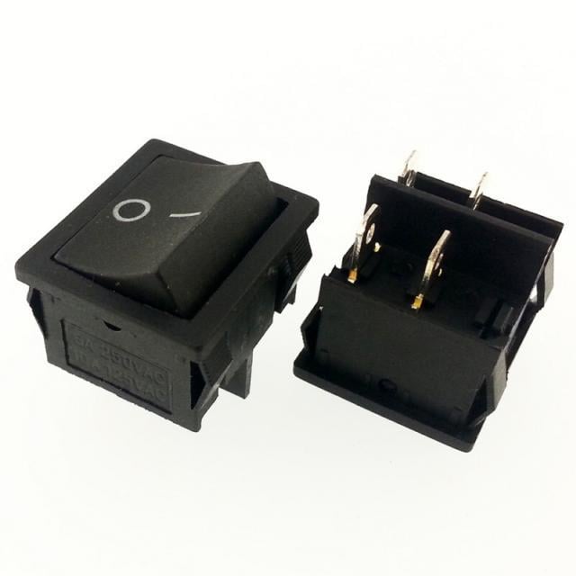 ANAHTAR JS 606 ON ~ OFF SİYAH IŞIKSIZ  4 PİN  IC-127 501/4PN