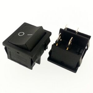 ANAHTAR JS 606 ON ~ OFF SİYAH IŞIKSIZ  4 PİN  IC-127 501/4PN