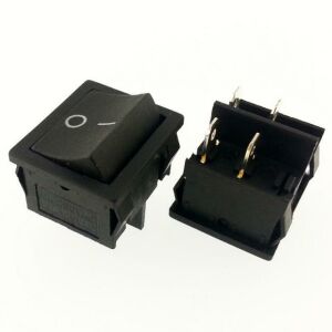 ANAHTAR JS 606 ON ~ OFF SİYAH IŞIKSIZ  4 PİN  IC-127 501/4PN