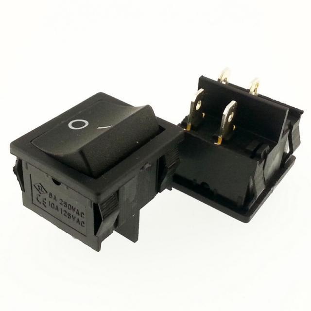 BUTON  JS 606  ( MOM ) ~ OFF  YAYLI   SİYAH  IŞIKSIZ 4 PİN   IC-128