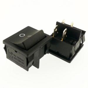 BUTON  JS 606  ( MOM ) ~ OFF  YAYLI   SİYAH  IŞIKSIZ 4 PİN   IC-128