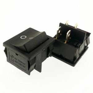 BUTON  JS 606  ( MOM ) ~ OFF  YAYLI   SİYAH  IŞIKSIZ 4 PİN   IC-128