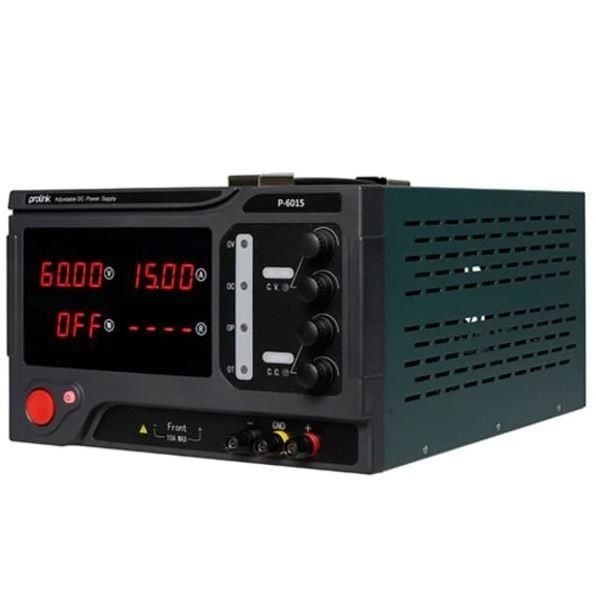 Prolink P-6015 0-60V 0-15A 10mv 10ma Tek Çıkışlı Dc Ayarlı Güç Kaynağı