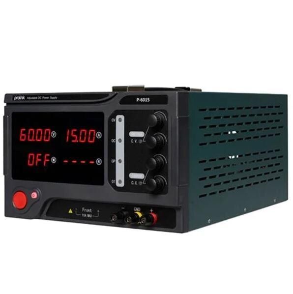 Prolink P-6015 0-60V 0-15A 10mv 10ma Tek Çıkışlı Dc Ayarlı Güç Kaynağı