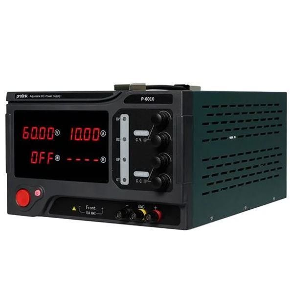 Prolink P-6010 0-60V 0-10A 10mv 10ma Tek Çıkışlı Dc Ayarlı Güç Kaynağı