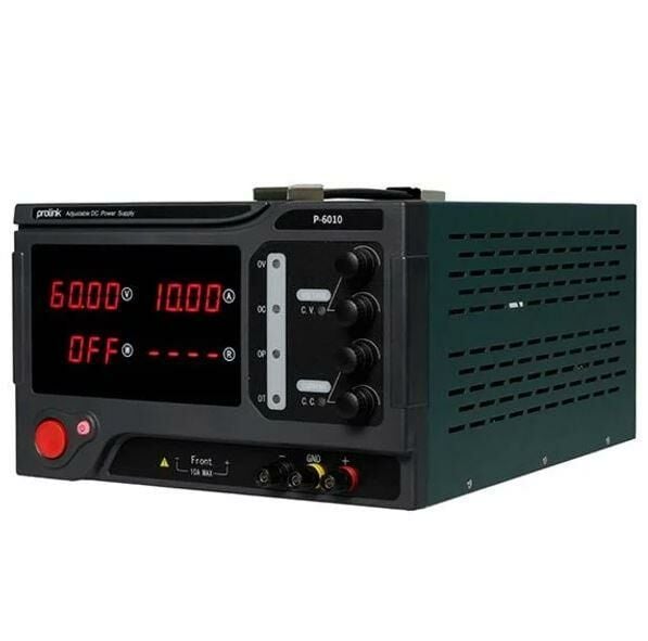 Prolink P-6010 0-60V 0-10A 10mv 10ma Tek Çıkışlı Dc Ayarlı Güç Kaynağı