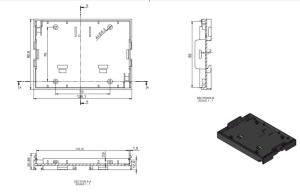 AK-RT-207-A 126 x 91 x 57 mm MODEL 5 Ray Tipi Kutu FÜME CAM