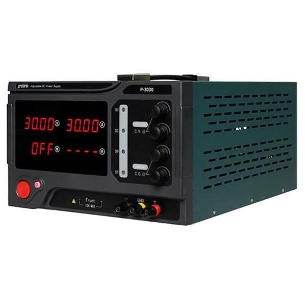 Prolink P-3030 0-30V 0-30A 10mv 10ma Tek Çıkışlı Dc Ayarlı Güç Kaynağı