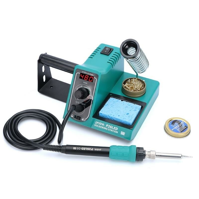 Prolink P26LED Dijital Isı Ayarlı Havya İstasyonu P-26-LED Lehim Makara Standlı (926)