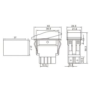 Marin Switch Kırmızı Işıklı Anahtar On- Off 12-24v Dc Sw-3p Ic-134m-1 (Kalıcı Tip)