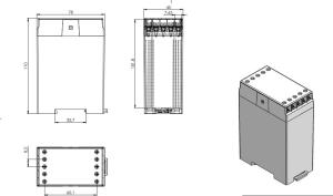 AK-RT-115 78 x 45 x 110 Röle Kutusu
