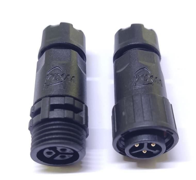 3 Pim Ip67 Su Geçirmez 16mm Takım Konnektör Plastik IC-266N-3P ( Erkek Dişi Seyyar Tip )