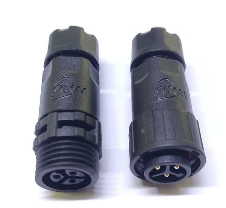 3 Pim Ip67 Su Geçirmez 16mm Takım Konnektör Plastik IC-266N-3P ( Erkek Dişi Seyyar Tip )
