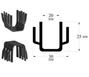 Alüminyum Soğutucu TO-247  Kılıf Siyah Eloksallı 28 mm m3 TR10