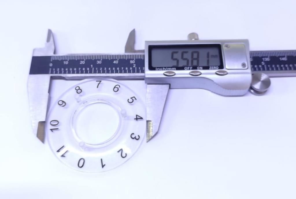 DÜĞME HT 3000 ŞEFFAF NUMARALI ALTLIK İÇ ÇAP 25,50 MM