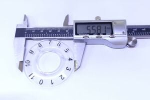 DÜĞME HT 3000 ŞEFFAF NUMARALI ALTLIK İÇ ÇAP 25,50 MM