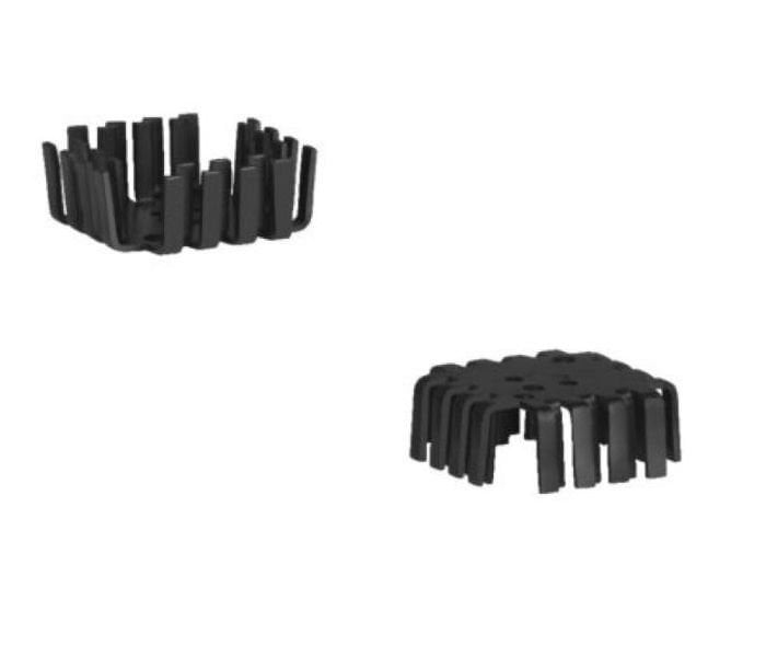 Alüminyum Soğutucu TO3 TO66 SOT9 SOT32  Kılıf Siyah Eloksallı 45 mm Kare TR20