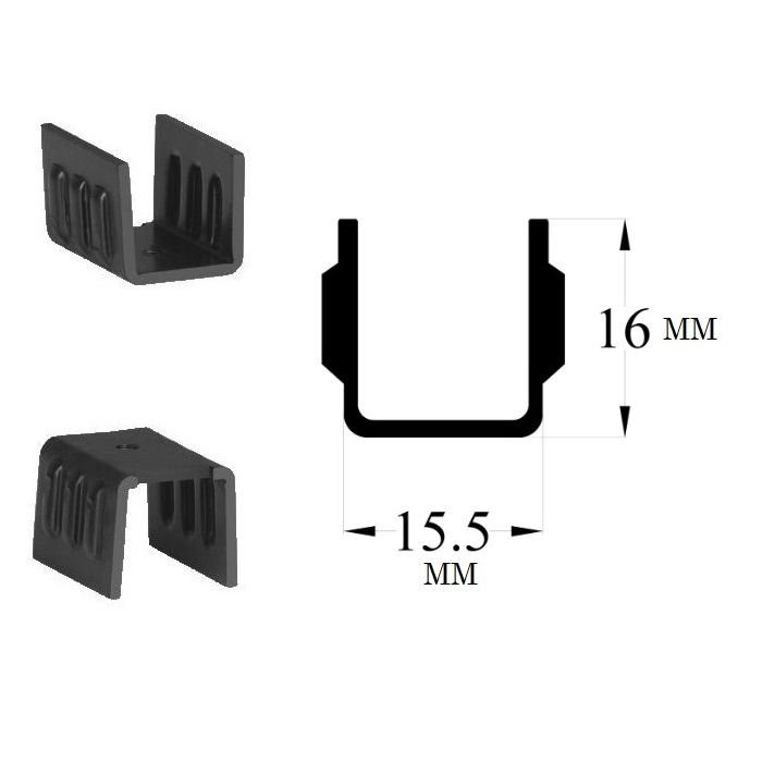 Alüminyum Soğutucu TO-220 Kılıf Siyah Eloksallı 23 mm m3 Pasolu TR5