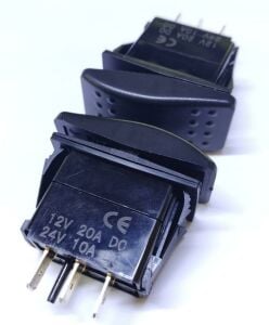 Marin Buton / Anahtar Siyah On Off Mom 3 Pin SW-3P IC-134M-N6 (1 Yön Yaylı 1 Yön Kalıcı)