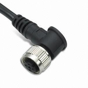 M12 Dişi Sensör Kablosu 4 Pinli 5 metre 90°