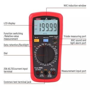 Unit-T Ut 39E+ Dijital Multimetre True Rms Ncv UT39E+ 1000v Ac/dc 20a Ac/dc