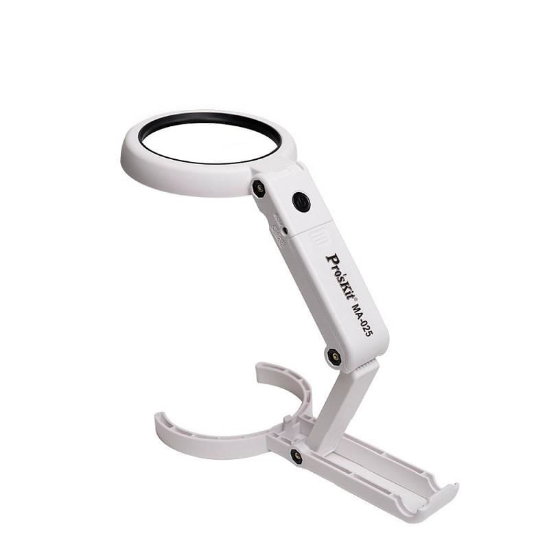 Proskit Ma-025 Katlanabilir Masa ve El Tip Büyüteç Usb Ledli