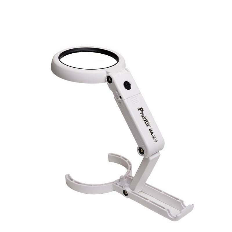 Proskit Ma-025 Katlanabilir Masa ve El Tip Büyüteç Usb Ledli