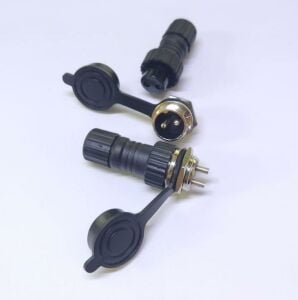 2 Pim Su Geçirmez 16mm Takım Konnektör Plastik GX16 IC-261N-2P ( Erkek Şase Tip Dişi Seyyar Tip )