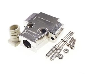 15 Pin D-Sub Konnektör Kapağı Metal 1 Takım