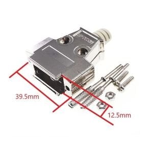 15 Pin D-Sub Konnektör Kapağı Metal 1 Takım