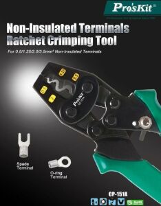 Proskit CP-151A Terminal Pabuç Sıkma Pensesi 0,5-3,5mm²