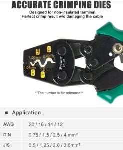 Proskit CP-151A Terminal Pabuç Sıkma Pensesi 0,5-3,5mm²
