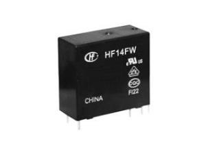 Hongfa Röle, 48V/DC 16A Tek Kontak HF14FW & 048-ZSPTF
