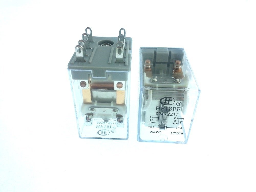 Hongfa Röle, 24V/DC 2 Kontak HF18FF & 024-2Z1T