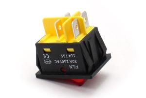 Anahtar On ~ On Mavi Işıklı 30A FL3-KCD4-202N-7 4 Bacak