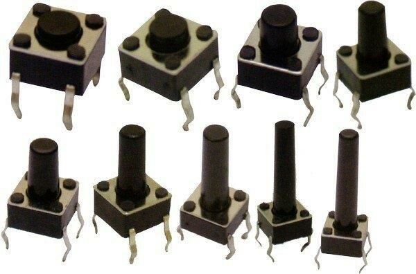 TACT  BUTON  6x6 Kırmızı 9mm BH-60