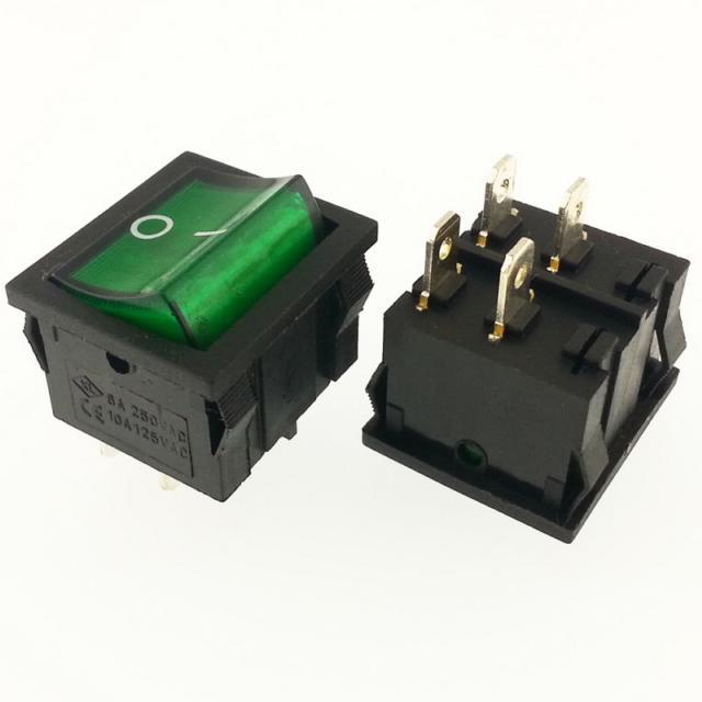 ANAHTAR JS 606 ON ~ OFF  YEŞİL IŞIKLI  4 PİN IC-126