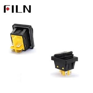 Anahtar On ~ On Mavi Işıklı 30A FL3-KCD4-20N-5 IP67 Su Geçirmez 4 Bacak