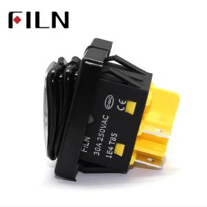 Anahtar On ~ On Sarı Işıklı 30A FL3-KCD4-20N-5 IP67 Su Geçirmez 4 Bacak