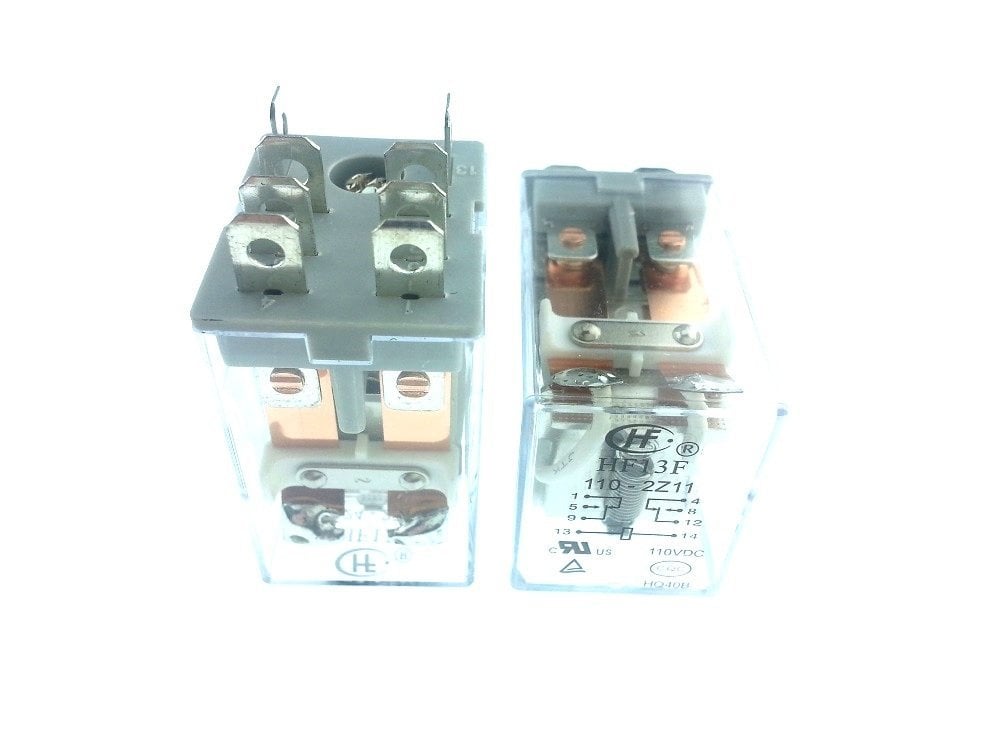 Hongfa Röle, 110V/DC 2 Kontak HF13F & 110-2Z11