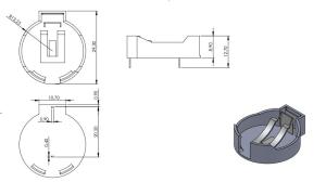 AK-CH-273-2450 PİL YUVASI İĞNE PİNLİ (ALTKY)