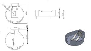 AK-CH-273-2450 PİL YUVASI İĞNE PİNLİ (ALTKY)