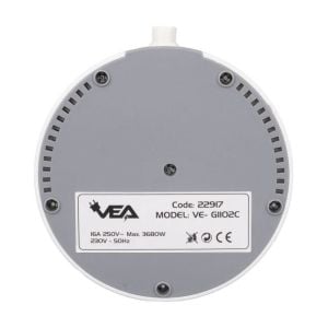 VEA VE-G1102C Yuvarlak Grup Priz 2'Lİ USB + TYPE-C Girişli Telefon Standlı 1.5 Metre