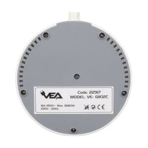 VEA VE-G1102C Yuvarlak Grup Priz 2'Lİ USB + TYPE-C Girişli Telefon Standlı 1.5 Metre