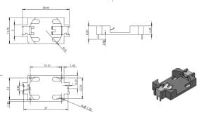 AK-CH-29-2032 PİL YUVASI İĞNE PİNLİ (ALTKY)