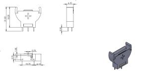 AK-CH-74-2032 PİL YUVASI DİK PİNLİ (ALTKY)